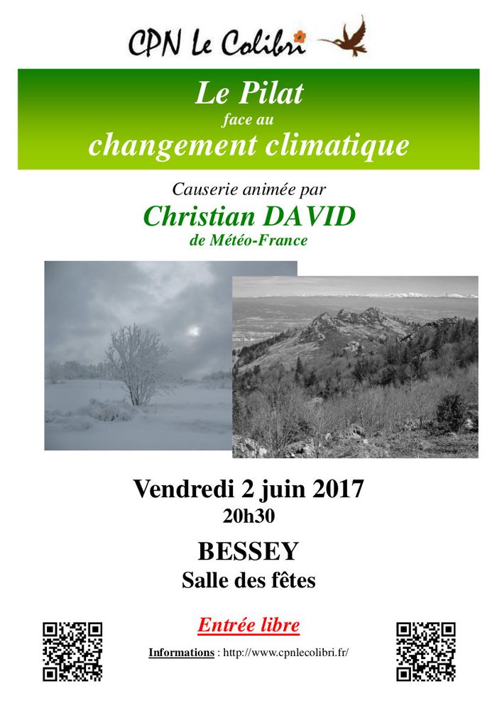 Affiche : le Pilat face au changement climatique